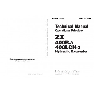 Hitachi Zaxis 400R-3 and Zaxis 400LCH-3 Crawler Excavator set of Service Manuals