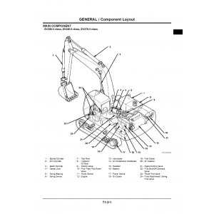 Hitachi Zaxis 225US-3 and Zaxis 225USLC-3 Crawler Excavator set of Service Manuals