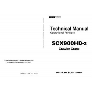 Hitachi-Sumitomo SCX900-2 Crawler Crane set of Service Manuals