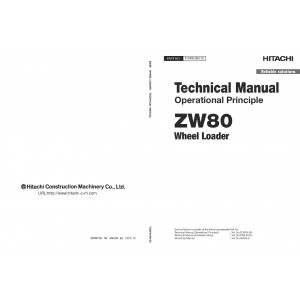 Hitachi Zaxis ZW80 and Zaxis ZW90 Wheel Loader set of Service Manuals