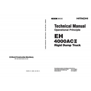 Hitachi EH4000AC-II Rigid Dump Truck set of Service Manuals