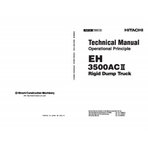 Hitachi EH3500AC-II Rigid Dump Truck set of Service Manuals