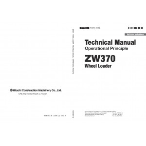 Hitachi Zaxis ZW370 Wheel Loader set of Service Manuals