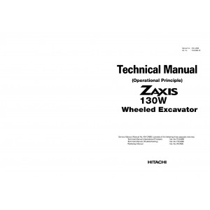 Hitachi Zaxis 130W Wheel Excavator set of Service Manuals