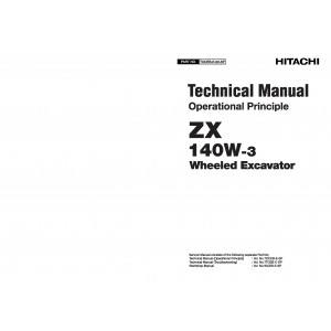 Hitachi Zaxis 140W-3 Wheel Excavator set of Service Manuals