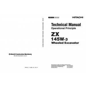 Hitachi Zaxis 145W-3 Wheel Excavator set of Service Manuals