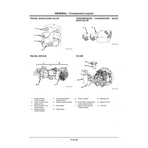 Hitachi Zaxis 210W-3 and Zaxis 220W-3 Wheel Excavator set of Service Manuals