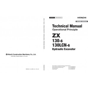 Hitachi Zaxis 130-6 and Zaxis 130LCN-6 Crawler Excavator set of Service Manuals