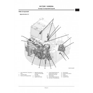 Hitachi Zaxis 135US-6 Crawler Excavator set of Service Manuals