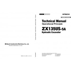 Hitachi Zaxis 135US-5A Crawler Excavator set of Service Manuals