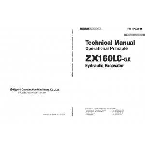 Hitachi Zaxis 160LC-5A Crawler Excavator set of Service Manuals