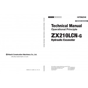 Hitachi Zaxis 210LCN-G Crawler Excavator set of Service Manuals