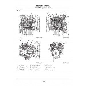 Hitachi Zaxis 210-5B, Zaxis 210LC-5B, Zaxis 210LCN-5B and Zaxis 240N-5B Crawler Excavator set of Service Manuals