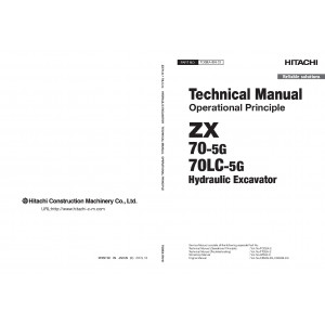 Hitachi Zaxis 70-5G Compact Excavator set of Service Manuals