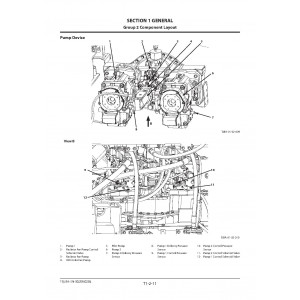 Hitachi Zaxis 670LC-5B, Zaxis 670LCH-5B and Zaxis 670LCR-5B Crawler Excavator set of Service Manuals