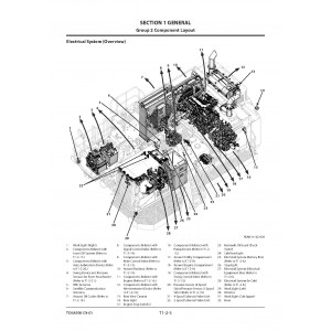 Hitachi EX1200-7B (Tier 4 Final Cummins engine) Hydraulic Excavator set of Service Manuals