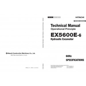 Hitachi EX5600E-6 Hydraulic Excavator set of Service Manuals