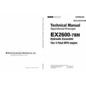 Hitachi EX2600-7BM Hydraulic Excavator set of Service Manuals