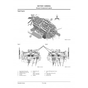 Hitachi EX5600-7B (Tier 4 Final Cummins engine) Hydraulic Excavator set of Service Manuals