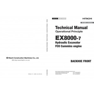 Hitachi EX8000-7 Hydraulic Excavator set of Service Manuals