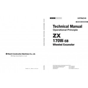 Hitachi Zaxis 170W-5B Wheel Excavator set of Service Manuals