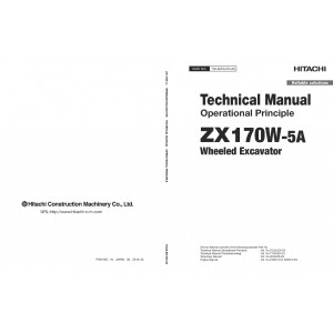 Hitachi Zaxis 170W-5A Wheel Excavator set of Service Manuals