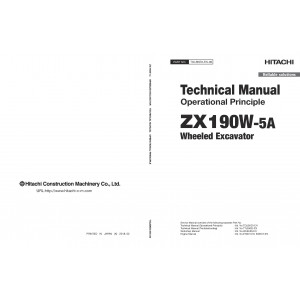 Hitachi Zaxis 190W-5A Wheel Excavator set of Service Manuals