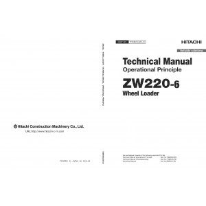 Hitachi Zaxis ZW220-6 Wheel Loader set of Service Manuals