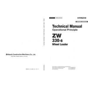 Hitachi Zaxis ZW330-6 Wheel Loader set of Service Manuals