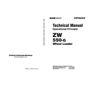 Hitachi Zaxis ZW550-G Wheel Loader set of Service Manuals