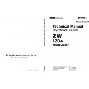 Hitachi Zaxis ZW120-6 Wheel Loader set of Service Manuals