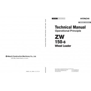 Hitachi Zaxis ZW150-6 Wheel Loader set of Service Manuals