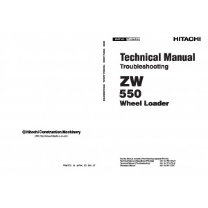 Hitachi Zaxis ZW550 Wheel Loader set of Service Manuals