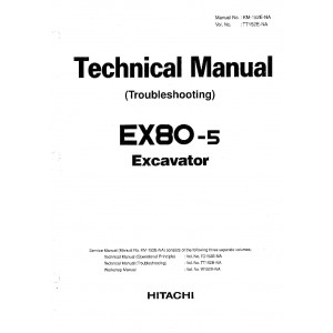 Hitachi EX80-5 Crawler Excavator set of Service Manuals