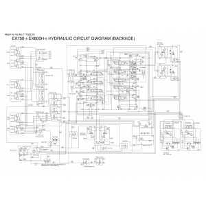 Hitachi EX750-5 and EX800H-5 Crawler Excavator set of Service Manuals