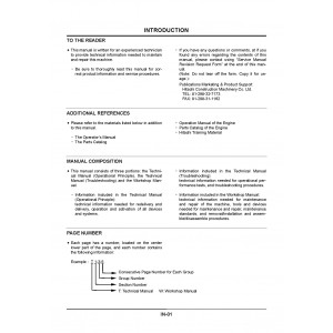 Hitachi EX1200-5C (S6R Engine) Hydraulic Excavator set of Service Manuals