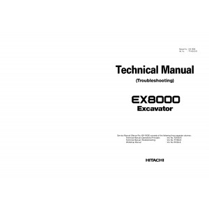 Hitachi EX8000 Hydraulic Excavator set of Service Manuals