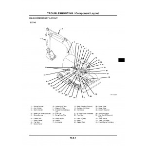 Hitachi Zaxis 70-3, Zaxis 70LC-3, Zaxis 70LCN-3, Zaxis 75US-3 and Zaxis 85US-3 Compact Excavator set of Service Manuals