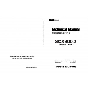 Hitachi-Sumitomo SCX900-2 Crawler Crane set of Service Manuals