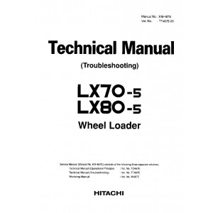 Hitachi LX70-5 and LX80-5 Wheel Loader set of Service Manuals