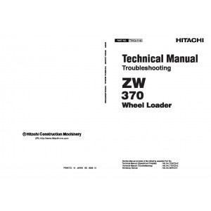 Hitachi Zaxis ZW370 Wheel Loader set of Service Manuals