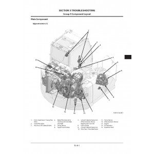 Hitachi Zaxis 135US-6 Crawler Excavator set of Service Manuals