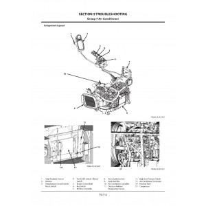 Hitachi Zaxis 210-5B, Zaxis 210LC-5B, Zaxis 210LCN-5B and Zaxis 240N-5B Crawler Excavator set of Service Manuals