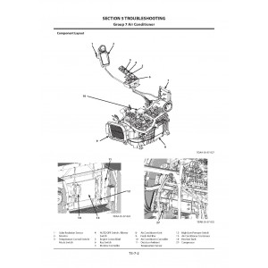 Hitachi Zaxis 350LC-5B and Zaxis 350LCN-5B Crawler Excavator set of Service Manuals