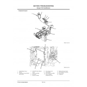 Hitachi Zaxis 75US-5A and Zaxis 85US-5A Compact Excavator set of Service Manuals