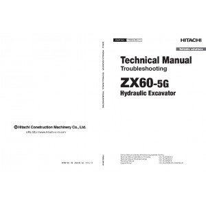 Hitachi Zaxis 60-5G Compact Excavator set of Service Manuals