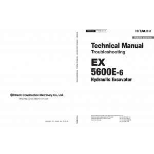 Hitachi EX5600E-6 Hydraulic Excavator set of Service Manuals