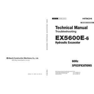 Hitachi EX5600E-6 Hydraulic Excavator set of Service Manuals