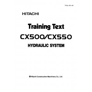 Hitachi CX500-C and CX550-C Crawler Crane set of Service Manuals