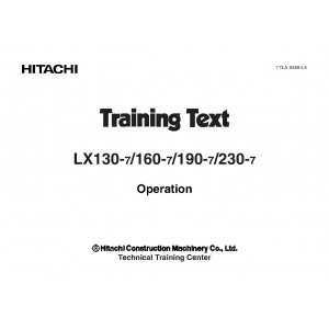 Hitachi LX190-7 and LX230-7 Wheel Loader set of Service Manuals